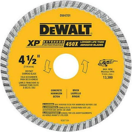 Dewalt 4-1/2" XP Turbo Diamond Blade