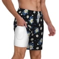 thumbnail image 6 of Rocae Daisies Flowers for Men's Swim Trunks Quick Dry With Two Side Pockets and One Lined Patch PocketSmall, 6 of 9