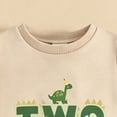 thumbnail image 5 of mgoYE Toddler Baby Boy 1st 2nd Birthday Outfit Dinosaur Short Sleeve T-Shirt Tops Shorts Set Summer Clothes(Green,18-24 Months), 5 of 7