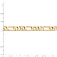 thumbnail image 5 of Real 14kt Yellow Gold 7mm Flat Figaro Chain; 20 inch; Lobster Clasp; for Adults and Teens; for Women and Men, 5 of 5
