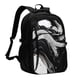 thumbnail image 1 of Balery Fluid Black White Paint Swirls Mochila con carga USB para hombre y mujer - Mochila impermeable y antirrobo para laptop con puerto USB para viajes, trabajo, 1 of 7