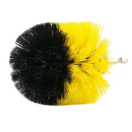 

Tmosphere Drill Brush Tub Grout Power Scrubber Cleaning Set Tools yellow 3.5 inch