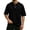Black, variant on Mens T-Shirts Short Sleeve 3 Button Top Casual Waffle Knit T Shirts Summer Beach Crew Neck Lightweight Pullover Light Blue XXL