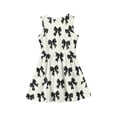 thumbnail image 4 of CCRFTGI Girls Dresses 10-12 A-Line Hot Pink Bow Print Dress Party Wedding Sleeveless Girls Dresses Summer Stylish Special Occasion Dresses Hot Pink 5-6 Years, 4 of 4