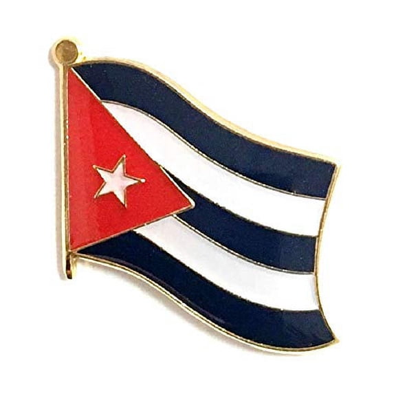 Pack of 12 Cuba International Single Flag Lapel Pins, Enamel Tie & Hat Pin Badges