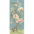 thumbnail image 2 of Zarris, Chariklia 8x14 White Modern Wood Framed Museum Art Print Titled - Pastel Chinoiserie I 2-Up, 2 of 4