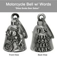 thumbnail image 2 of Motorcycle Bell for Bikers Women Men W/ Hanger, Biker Bell for Riders, Good Luck Riding Bell Spirit Bell Moto Accessories, 2 of 4