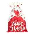 thumbnail image 1 of TIMIFIS Sacs de Noël à Cordon, Sacs-Cadeaux 3D de Noël, Sacs d'Emballage de Noël, Sacs-Cadeaux de Noël, Sachets de Friandises Rouges, Bas de Sac, Sacs de Cadeaux de Fête, 1 of 2