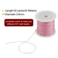thumbnail image 2 of 3 Rolls Nylon Beading Thread Knotting Cord 0.6mm 50 Yards Braided Nylon Crafting Satin String, Orchid Pink, 2 of 5