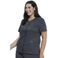 thumbnail image 3 of Cherokee Workwear Revolution Women's Scrubs Top Snap Front V-Neck WW622, 3 of 7
