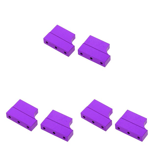 Wweixi Durable Aluminum Engine Mount Holder for HSP RC 110 Car Upgrade Parts Enhanced Performance Purple 3Set