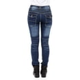 thumbnail image 5 of JuicyTrendz Women's Reinforced Motorcycle Riding Jeans Made with Durable Aramid Fabric for Enhanced Performance and Style Blue W26 x L31, 5 of 6
