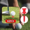thumbnail image 1 of DYNWAVECA 50 Pcs T-Shirts de Golf Exercice Durabilité Pratique pour Adultes Intérieur Extérieur Rouge 30mm, 1 of 10