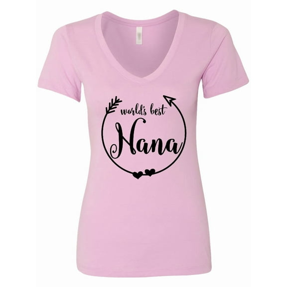 Inktastic World's Best Nana Women's V-Neck T-Shirt