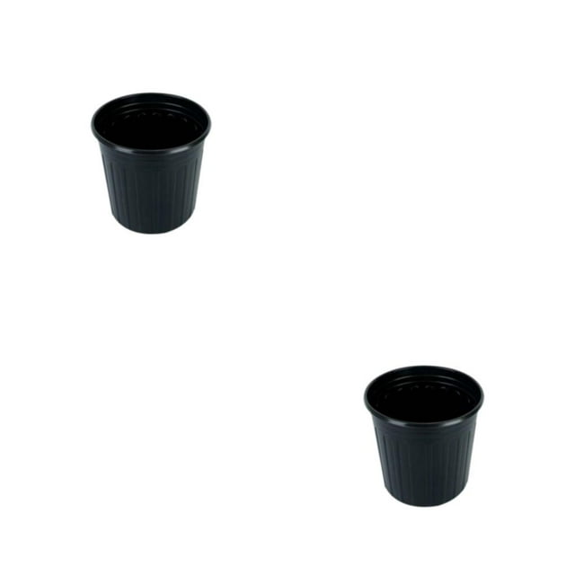 Matsuzay Caja de cultivo, maceta para vivero con orificios de drenaje, macetas de plástico para plantas, contenedor ligero en maceta, Negro/18.8*18.5*13.5 2Conjunto