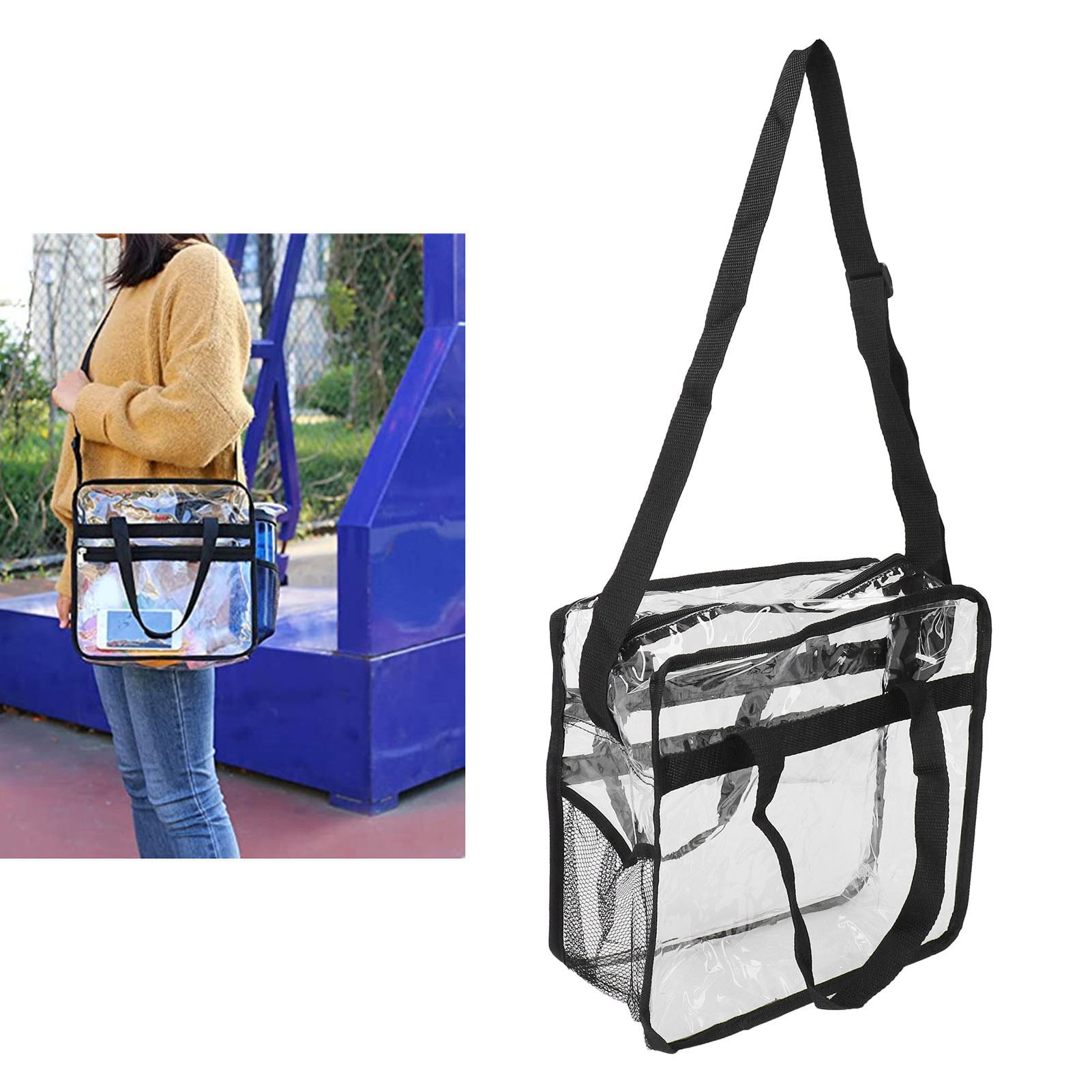 Trendy Visible Clear MULTI COMPARTMENT TOTEBag CH-CW213 > Tote