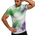 thumbnail image 6 of Taylonsss Women's Vintage Gradient Printed Round Neck Short Sleeve T-Shirt Casual Sports Top for Fitness and Daily Wear Comfortable Stretch Breathable Fabric for Spring Summer, 6 of 9