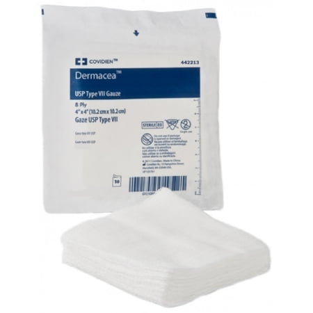 Covidien Dermacea Gauze Sponge Type VII - 441208CS - 3" x 3", 12 Ply , 2400 Each / Case
