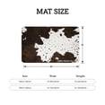 thumbnail image 4 of FJPT Non Slip Flannel Floor Mat Kitchen Mat Cow Print For Bathroom Kitchen Bedroom Decor 31.5x19.7 inch, 4 of 5