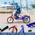 thumbnail image 4 of FICISOG 16" Kids Trike Tricycle for Boys, 1-Speed 3 Wheel Bikes for Beginner Riders, Child Cruiser Bike with Adjustable Height and Rear Basket, 4 of 9