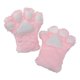 thumbnail image 2 of Guantes de medio dedo Yinane de Franela suave y cálida rosa para actuación cumpleaños novia, 2 of 7