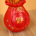 thumbnail image 4 of Baoblaze Feng Shui Figurine Flower Vase Creative Desktop Ornament Flowerpot for Red, 4 of 6