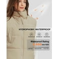 thumbnail image 4 of Women's Cropped Puffer Vest Stand Collar Lightweight Sleeveless Crop Padded Vest Zip Up Gilet Coat, 4 of 7