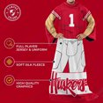 thumbnail image 3 of Nebraska Cornhuskers NCAA Team Wearable Blanket with Sleeves - Red, 3 of 6