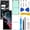 Black, variant on OLED Screen Replacement for Samsung Galaxy S22 Ultra 5G for Samsung S22Ultra SM-S908U SM-S908U1 LCD Display Digitizer Touch Assembly Support Fingerprint S-Pen (Black Frame+Protector+Adhesive+Tools)
