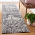 thumbnail image 2 of SAFAVIEH Metro Yolonda Distressed Runner Rug, Black/Ivory, 2'3" x 9', 2 of 8
