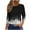 Black#3, variant on cocolona Womens Plus Size Tops Crew Neck 3/4 Sleeve T-shirts Fashion Casual Loose Color Block Blouses Pullover Tops