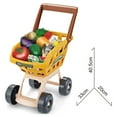 Supermarket Play Set Plastic Mundo Toys Cart for Kids