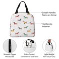 thumbnail image 3 of Bingfone Dachshund Dog Puppy Print Lunch Bag Insulated Lunch Box, Small Leakproof Cooler Food Lunch Containers Reusable High Capacity Lunch Tote Bags for Work, Travel, Outdoor, 3 of 5