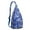 Blue-15, variant on Seashell Sling Bag - Beach-Themed Waterproof Chest Pack with Spiral Shell & Starfish Prints, Lightweight Adjustable Strap Crossbody Bag for Coastal Adventures