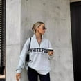 thumbnail image 2 of Zip Front Sweater (L, LightGrey), 2 of 8