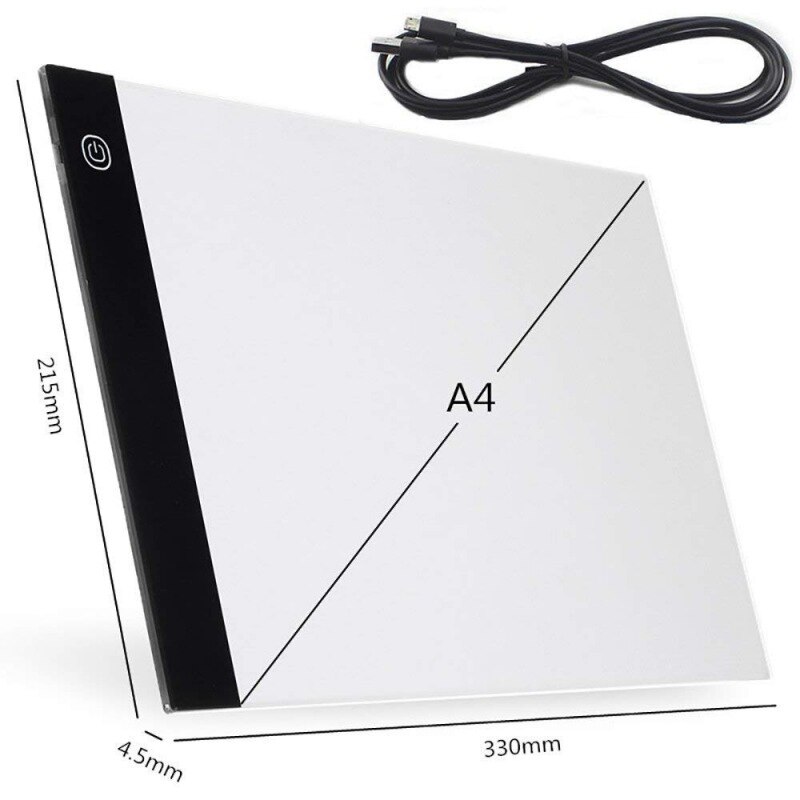 Stenciling A4//A5 Designing WISREMT LED Light Box A4 LED Tracing Drawing Board for Diamond Painting Embossing
