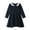 Black, variant on Winter Toddler Girl Clothes Summer Print Ruffle Long Sleeve Dress (Navy,7-8 Years)