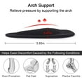 thumbnail image 4 of Dr. Foot's Arch Support Shoe Insoles for Flat Feet, Gel Arch Inserts for Plantar Fasciitis, Adhesive Arch Pad for Relieve Pressure and Feet Pain- 3 Pairs (Black, 3 Count (Pack of 1)), 4 of 11