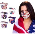 thumbnail image 2 of HUGFEGWE 50Pcs 4th of July Disposable Adults Face Masks,3 Ply Protective Disposable Face Masks with Independence Day Patriotic Designs (Independence Day M) CJB91-40817, 2 of 7