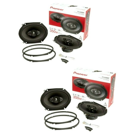 4 x PIONEER TS-A6880F 6 x 8" 4-WAY CAR AUDIO COAXIAL SPEAKERS 350W MAX