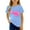 1#Blue, variant on Kiijoy Toddler Girls Birthday Tee Letter Print Short Sleeve Crew Neck T-Shirt, Sizes 3-4