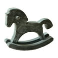 thumbnail image 4 of Kuntesetty Wooden Rocking Horse Sculpture Centerpiece Holiday Season Collection Birthday Gift Unique Creative Decoration Christmas Decor Blue Grey, 4 of 7