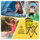 thumbnail image 5 of Silla Plegable Reforzada Para Camping Con Funda De Transporte Y Diseño Infantil De Abeja, 5 of 6