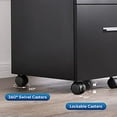 thumbnail image 5 of DEVAISE 3 Drawer Wood Mobile File Cabinet, Rolling Filing Cabinet for Letter/A4 Size, Black, 5 of 5