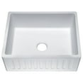 thumbnail image 2 of ANZZI Roine 24 In. Farmhouse Apron Front Man Made Stone Single Bowl Kitchen Sink in Matte White, 2 of 5