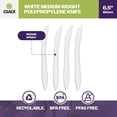 thumbnail image 4 of CIAO! Disposable White Knife Medium Weight Polypropylene (Case of 1,000), 4 of 7