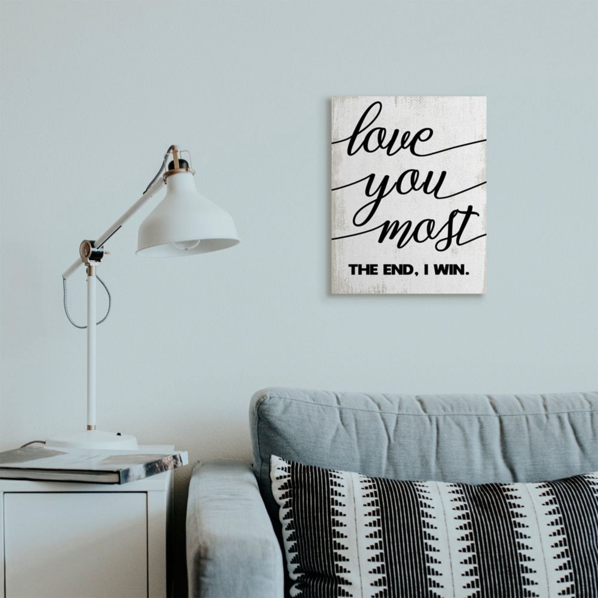 Stupell Industries Love You Most Romantic Rustic Word Design Design by Daphne Polselli, 16" x 20"