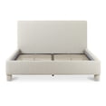 thumbnail image 2 of Moe's Home Collection Ichigo Fabric King Bed in Light Gray, 2 of 7