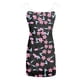 thumbnail image 5 of Mini vestido con cinturón de tirantes con estampado floral sin mangas sexy informal a la moda para mujer Pompotops ghjkhdj1500, 5 of 5