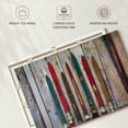 thumbnail image 6 of Elephant Stock Colorful Rustic Skis Wall Art - Horizontal Canvas Wall Art - Living Room Wall Decor - Sports Canvas - Brown And Teal Decor - 39" x 26", 6 of 8
